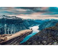 Webby Puzzle en bois de 1000 pièces - Le Cliff - Casse-têtes de 1000 pièces pour adultes et famille, 48,3 x 72,4 cm