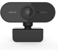 Webcam 1080P 30fps 360° Wide Angle PC Camera with Microphone Noise Cancelling Wireless Webcam for PC Laptop Mac Web Cam Linux Streaming Youtube Skype Video Call Video Conference
