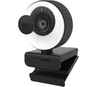 Webcam 1080P 60FPS with Microphone,Ring Light,Autofocus,3 Continuous Aradation Lighting Modes-for Video Conferencing on PC,Mac,Portable Odinator and Tablet