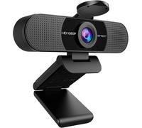 Webcam 1080P-C960 Full HD Webcam with Dual Microphone,Adjustable Settings,90° Wide Angle with Auto Correction,Plug & Play,Streaming Camera for Linux,Win10,Mac,Youtube