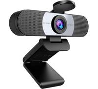 Webcam 1080P- Webcam C960 Full HD avec Double Microphone, Paramètres réglables, Grand Angle 90 ° avec Correction Automatique, Plug & Play, caméra de Streaming pour Linux, Win10, Mac, Youtube