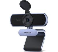 Webcam 2K 30Fps Fhd Camera Usb Pc Two Mic Noise Cancelling Autofocus Correction Light 360 Degree Rotation Plug Play Windows Macos Linux Streaming Youtube Skype Video Call Zoom Video Conference
