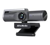 Webcam 4K AverMedia PW515 Webcam 4K avec double micro, traitement d'image intelligent et certification Clickshare.