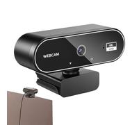 Webcam 4K - Caméra vidéo, moniteur sans fil | Streaming Ultra HD, système d'objectif autofocus pour appels professionnels, réunions sur ordinateur portable, visioconférences Teams en ligne, jeux vidéo