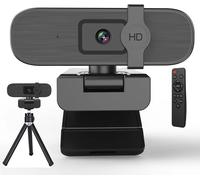 Webcam 4K Pour Pc, Zoom Automatique, Avec Télécommande, Cache De Confidentialité, Balance Des Blancs, Webcam Avec Microphone, Plug & Play, Caméra Web 4K Pour Ordinateur Portable/Bureau,