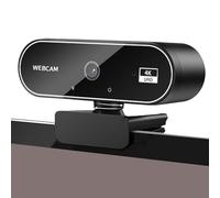 Webcam 4K - Ultra HD -Caméra vidéo | Moniteur d'ordinateur sans fil pour appels d'affaires, ordinateur portable de bureau, enseignement, conférence virtuelle, équipes Zoom Skype Chat, enregistrement