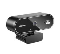 Webcam 4K - Webcam HD | Wēbcam Pour PC, Ordinateur Portable Compatible (1 Pièce) Caméra Vidéo Pour Les Cours En Ligne Diffusion En Direct | Travail Et Réunions À Distance, Correction Automat
