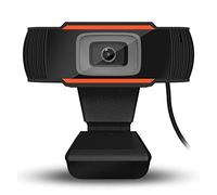 Webcam 720p avec microphone USB pour ordinateur pour streaming en direct, enseignement en ligne, appels vidéo, conférence, jeu prêt à l'emploi, lentille optique haute performance, clip rotatif, image