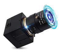 Webcam à objectif variable 2,8-12 mm 5 MP USB HD 2592 x 1944 15 fps USB avec caméra Aptina Sensor Webcam avec mini boîtier en aluminium, caméra de conférence compatible avec la plupart des systèmes