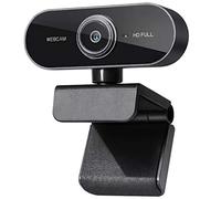Webcam avec Microphone, Full HD 1080P Streaming Camera pour PC/Mac/Laptop, Plug and Play USB Wide Angle Web Cam pour Youtube,Skype,Zoom,Xbox One Video Calling, Studying and Conference