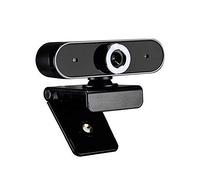 Webcam avec microphone USB Plug and Play - Caméra périphérique d'ordinateur pour appels vidéo, cours en ligne, conférence, objectif HD, réduction du bruit, rotation à 360°, base multifonction, mise au