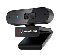 Webcam AVerMedia PW310P, cache de webcam, chat vidéo et enregistrement 1080p / 30fps, Plug and play, microphones, stream, mise au point automatique, fonctionne avec Skype, Zoom, Team