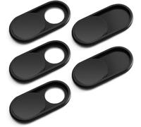 Webcam Cover, 0.6mm Thick Black Metal, Privacy Protection, Suitable for ASUS, MacBook Pro, MacBook Air, iMac, Laptop, PC, iPad/Surface Pro, iPhone [5 Pack]
