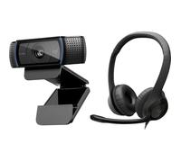Webcam et casque - LOGITECH - C920 HD Pro & H390 - Full HD 1080p 30fps - Microphones stéréo à réduction de bruit - USB