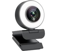 Webcam for Streaming Games 1080P/Built-in Adjustable Ring Light/Autofocus (AF) Advanced Streamer Webcam for Xbox One Gamer,Facebook And Youtube Streamer
