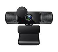 Webcam Full Haute définition 1080P pour enregistrer des appels, webcam USB 2.0 avec microphone intégré, protection de confidentialité et support de webcam, trépied de webcam avec lumière pour PC
