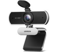 Webcam Full Hd 1080P 30Fps Camera Usb Pc Fixed Focus Two Micro 360 Degree Rotation Plug Play Windows Macos Linux Youtube Streaming Skype Video Call Zoom Video Conference Gray Silver