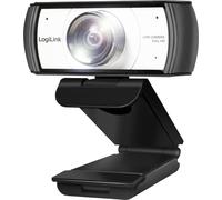 Webcam Full HD LogiLink UA0377 support à pince, microphone