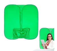 Webcam Green Screen Reversible - Crease-Resistant Double Sided Video Calls,