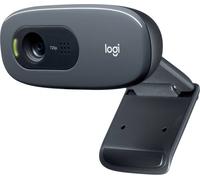Webcam HD 1280 x 720 Pixel Logitech C270 pied de support, support à pince