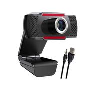 Webcam HD avec microphone intégré, caméra Internet USB 2.0 Objectif grand angle 100 ° Correction automatique de l'éclairage