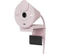 Logitech Webcam Brio 300 Full HD – micro à réduction de bruit, USB-C, confidentialité – Rose