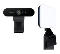 Webcam - Logitech - Brio Stream - Ultra 4K HD - Micro Anti-Bruit - Éclairage LED Ajustable