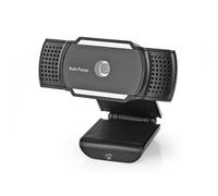 Nedis Webcam WCAM110BK – 2K@30fps, autofocus, microphone intégré – Noir