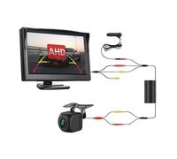 Webcam Recul Voiture Caméra Recul pour Voiture pour Vidéo De Stationnement Automatique Écran 5 Pouces Caméra Recul HD Vision Nocturne Fisheye avec Moniteur AHD Caméra Recul