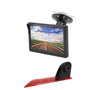 Webcam recul Voiture Moniteur LCD TFT Voiture 5 Pouces avec Ventouse Support avec Caméra Feu Stop pour Ford pour Transit pour Custom 2012-2015 Tension 12 V