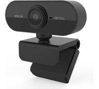 Webcam Streaming Camera Pc, Webcams And Voip Equipment Full Hd 1080P With Microphone Usb 360° Rotation Plug And Play Video Recording Conferences