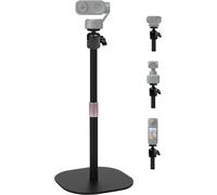 Webcam Table Mount 18 Inch Heavy Duty Tripod Mount Compatible with Insta360 2/2C/PTZ 4K Webcams and X4 X3 X2 Action Cameras