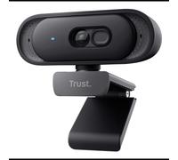 Webcam Trust Tomar 2560x1440 pixels Full HD 30 fps USB Type-A avec fixation clip et support noir