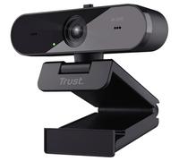 Webcam Trust TW-250 QHD 2560 x 1440 Pixel pied de support, support à pince