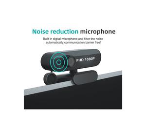 Webcam USB 1080P avec Réduction de Bruit, Mise au Point Automatique, Caméra de Beauté, Protection de la Vie Privée pour Diffusion en Direct,