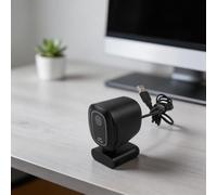 Webcam USB 4K Full HD avec protection de confidentialité Objectif grand angle pour appels vidéo, maison, bureau, enseignement, mise au point automatique, réduction du bruit, noir (1080)