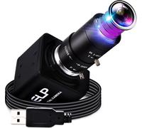 Webcam USB 4K Varifocal zoom optique 4x, webcam Varifocus 2,8-12 mm, zoom manuel 2160P, caméra IMX317 Objectif Tele Caméra UHD Vidéo Web Cam pour Windows Linux Mac