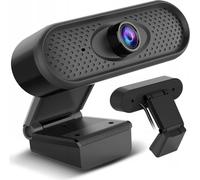 Webcam USB avec microphone et clip de fixation Caméra d'ordinateur Full HD 1080P PC Home-Office 30fps Câble de 1,7m