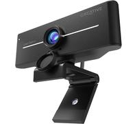 Webcam USB Live! Cam Sync 4K UHD avec Compensation de Contre-Jour, Jusqu¿à 40 FPS, Objectif Grand Angle de 95°, Objectif de confidentialité, micros intégrés, Plug & Play pour PC et Mac