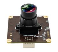 Webcamera USB 5MP Global Shutter Module de caméra USB pour ordinateur 60 fps haute vitesse PC caméra Mini UVC USB 2.0 Lightburn caméra pour graveur laser grand angle mini webcam pour Linux, Windows,