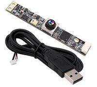 Webcamera_USB Module de caméra USB 16 Mpx avec microphone pour ordinateur Mini Lightburn Caméra de sécurité Micro USB Caméra de vidéosurveillance Laser Graveur Webcam Board (68 degrés sans distorsion)