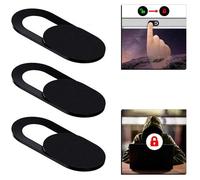 Webcams et Equipement VoIP Ociodual 3X Stickers Cache Webcam Camera Protection Privée Anti Espion Ordinateur Noir Cover 260716