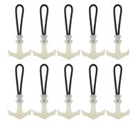 WEBEEDY 10 PCS Tirette Lumineuse Tirette en Forme de t Charms Glow in The Dark Tirette Extenseur de Cordon Heavy Duty Remplacement Tirette pour Sacs à Main, Vêtements (4.2x10.7cm)