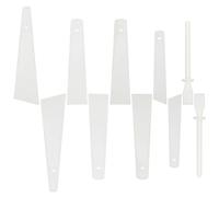 WEBEEDY 10 pièces Applicateur Épandeurs de Colle Bâtons de Colle en Plastique Applicateur Facile à Nettoyer Grattoirs de Peinture de Colle 5 tailles Différentes D'Artisanat du Cuir Fait à la Main