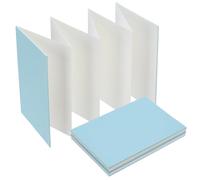 WEBEEDY 2 Carnet de Croquis Accordéon à Aquarelle à Dos Rigide 19x13cm Livre de Peinture en Concertina pour Journal de Voyage en Extérieur Cadeau de Remise des Diplômes 300 GSM (Bleu)