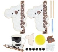 WEBEEDY 2 Ensembles Kit de Bricolage Mosaïque Koala Mosaïque Craft Kit verre Mosaïque Maker Kit Creative Craft Kit Bricolage Animaux Mosaïque Art Project & Description,Bricolage pour Adultes