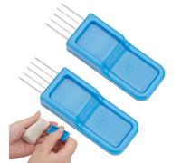 WEBEEDY 2 Outils de Marquage en Poterie pour Sculpture en Argile et Céramique avec Boîte de Rangement Outil de Grattage Portable en Argile pour la Sculpture et le Modelage des Poteries(6x2 cm)