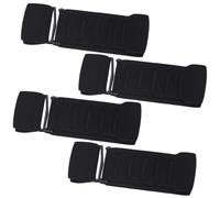 WEBEEDY 4 Pcs Bra Strap Extender pour Femmes Noir 5 Crochet Bra Back Extender Bras Réglables Bande Extenders Soutiens-Gorges Elastiques Soutiens-Gorges Boucle Extension pour Maillot de Bain,9.2x3.1cm