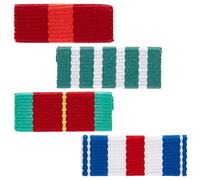 WEBEEDY 4 Pcs Médaille Ruban Pin Bar Broche Médailles Militaires et Ruban Pin Broche Badge Émail Médaille Épinglette Héros Médailles pour Femmes Hommes Manteau Costume Veste Costume Uniforme