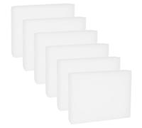 WEBEEDY 6 Pièces Mousses de Laine pour Feutrage Pads Blancs Bloc Éponge à Aiguille pour Feutrage Soft Foam Pads pour Bricolage DIY Dense Foam Work Cushion Portable Felt Craft pour Débutants(20x15x3cm)